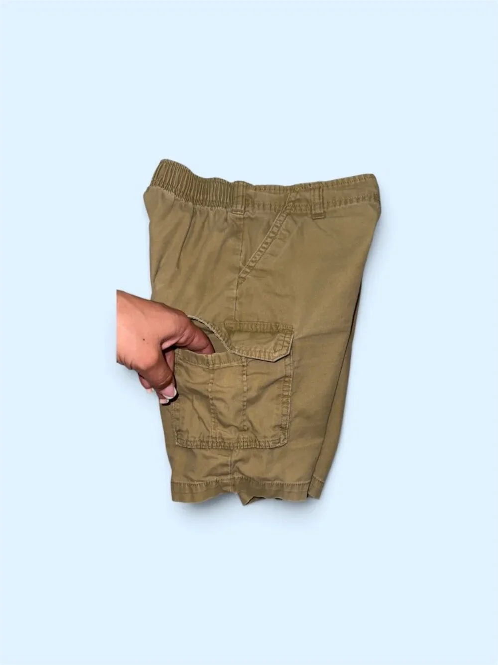 Garanimals 365 Kids Boys Khaki Cargo Shorts Size 5 EUC